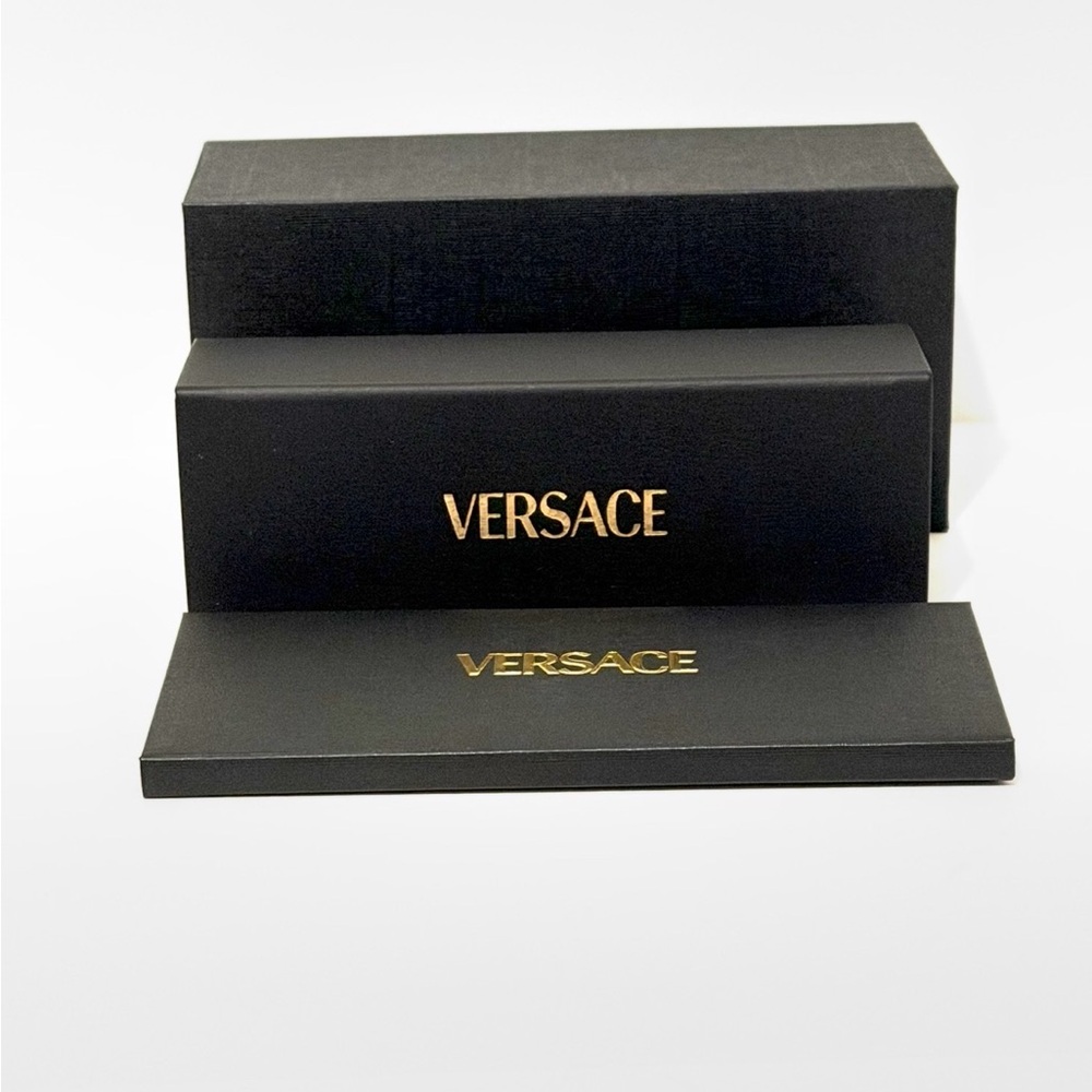 Versace Mod 4478U 5500/87 Red Square Silver Sunglasses Authentic New 4478 U - Picture 7 of 7